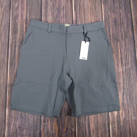 Swet Tailor NEW NWT Mens 30 Gray Everyday Chino Shorts Golf Athletic Comfy - Picture 3 of 7